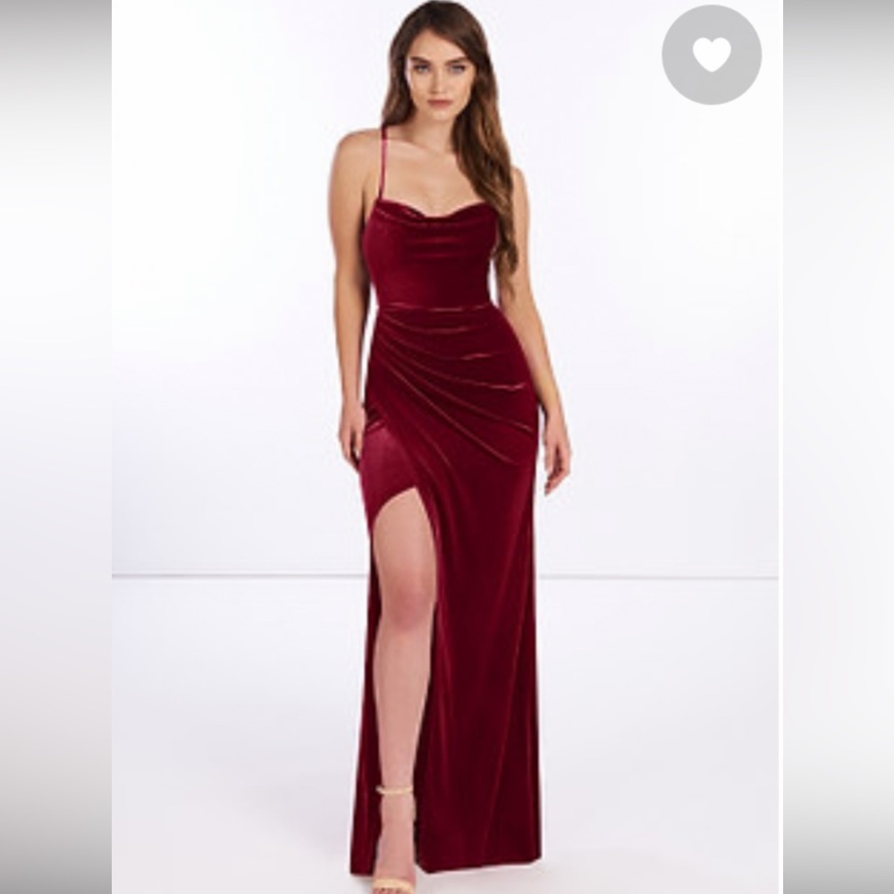 Azazie Cabernet Velvetโ โKindnessโ Maxi Dress